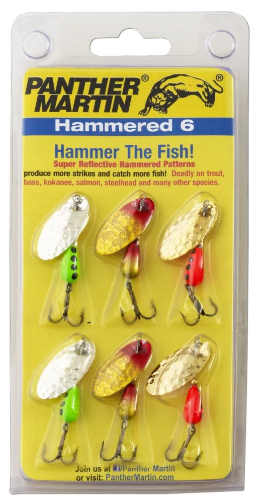 Panther Martin Hammered 6 Pack Spinner Kit 1 Panther Martin Hammered 6 Pack Spinner Kit