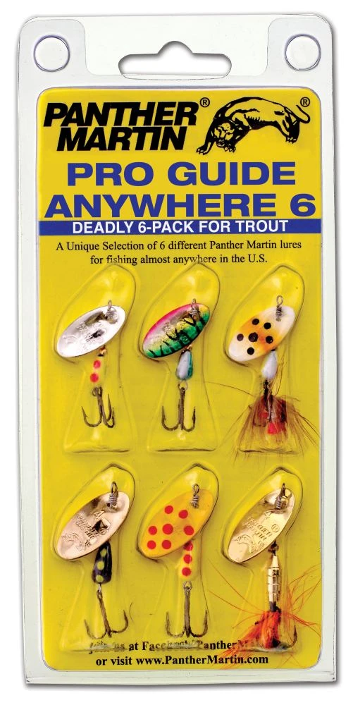 Panther Martin Pro Guide Anywhere 6 Pack Spinner Kit 1 Panther Martin Pro Guide Anywhere 6 Pack Spinner Kit
