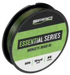 SPRO Bronzeye Braid 8x Moss Green 164 Yards -Cheap Fishing Store 39782028476505