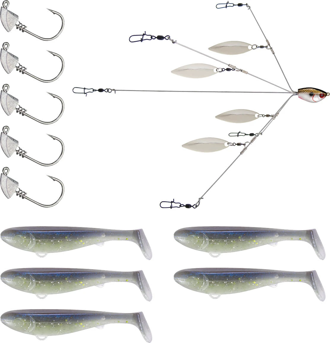 YUM Scottsboro Kit YUMbrella Flash Mob Jr. 3.5 Inch Swimbait Kit 3 YUM Scottsboro Kit YUMbrella Flash Mob Jr. 3.5 Inch Swimbait Kit - Image 3