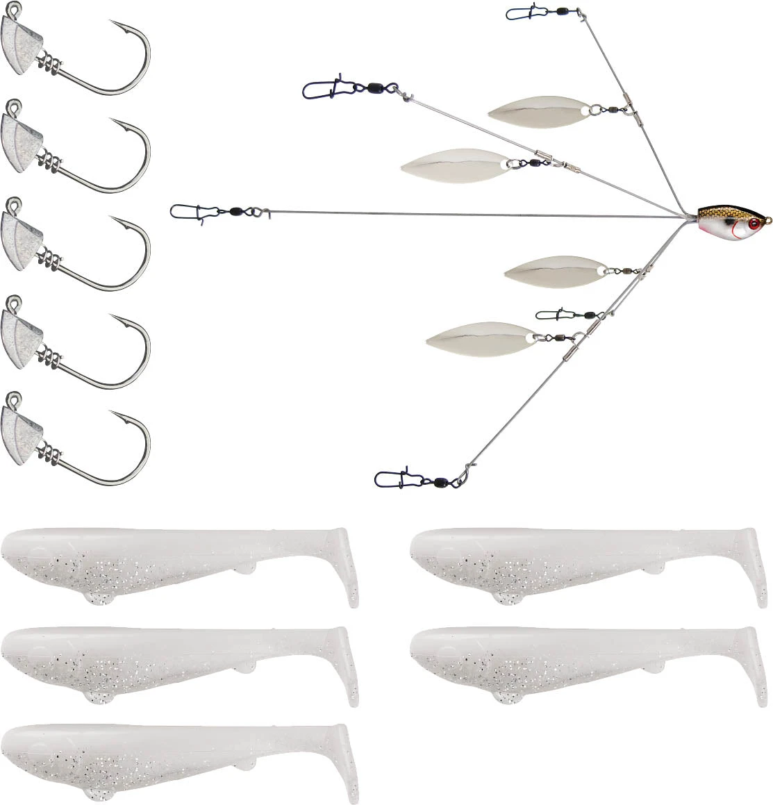 YUM Scottsboro Kit YUMbrella Flash Mob Jr. 3.5 Inch Swimbait Kit 4 YUM Scottsboro Kit YUMbrella Flash Mob Jr. 3.5 Inch Swimbait Kit - Image 4