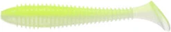 Keitech Fat Swing Impact 2.8 Inch Soft Paddle Tail Swimbait -Cheap Fishing Store FS.487 chartreuse white