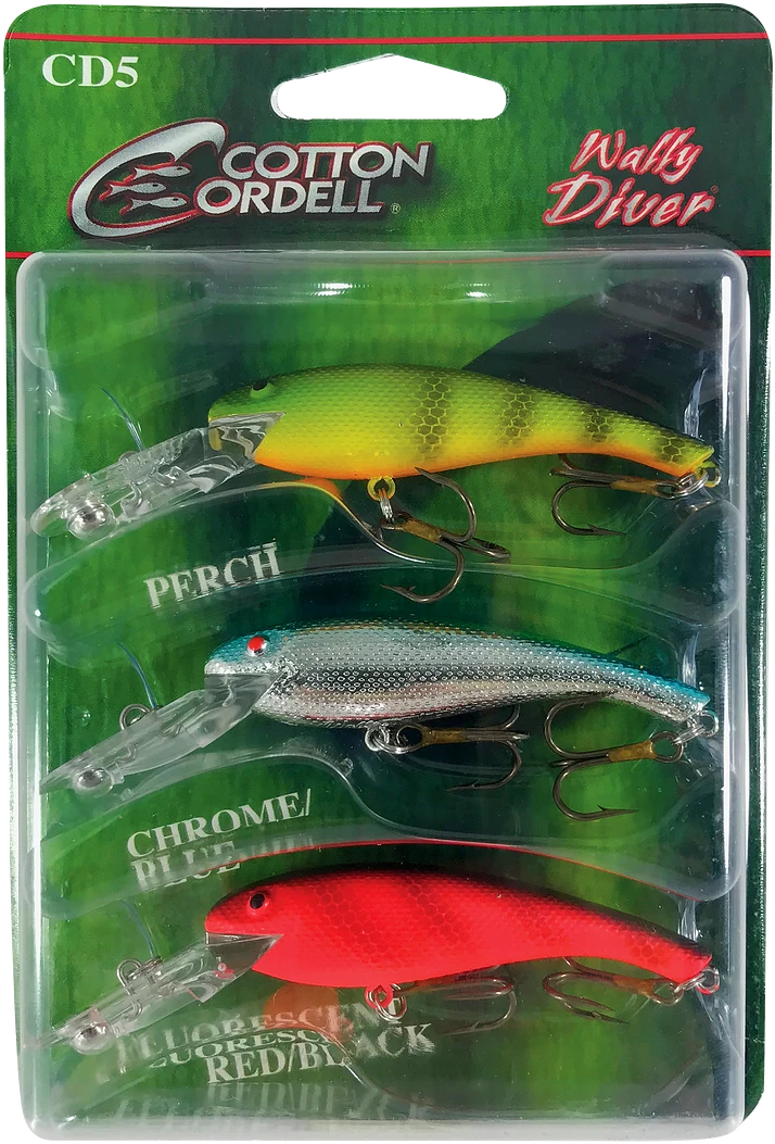 Cotton Cordell Wally Diver 3-Piece Variety Pack 1 Cotton Cordell Wally Diver 3-Piece Variety Pack