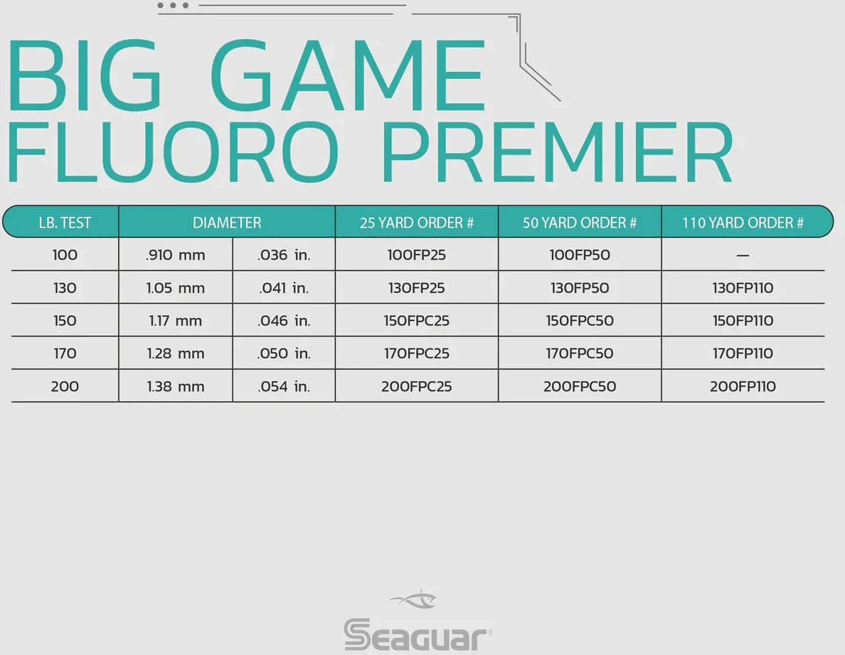 Seaguar Fluoro Premier Leader Wheel 50 Yards 7 Seaguar Fluoro Premier Leader Wheel 50 Yards - Image 7