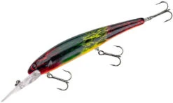 Bandit Suspending Minnow Walleye Deep -Cheap Fishing Store bdtsmol158 redgreenyellowblacklace