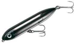 Heddon Super Spook Jr. 3 1/2 Inch Topwater Walker -Cheap Fishing Store black 2Bshiner