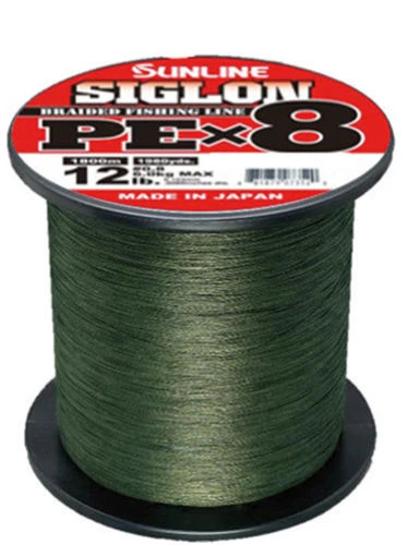 Sunline Siglon PEx8 Dark Green Braid 1980 Yards Braided Fishing Line 1 Sunline Siglon PEx8 Dark Green Braid 1980 Yards Braided Fishing Line